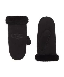 UGG Shearling Embroidered Mittens