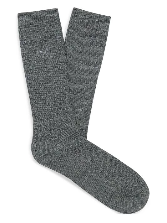 UGG Classic Wool Boot Sock For Men Grey Heather 3 UGG Classic Wool Boot Sock For Men Grey Heather - Image 3