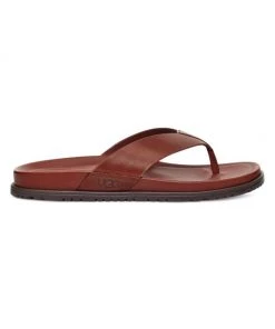 UGG Wainscott Leather Flip Flops For Men Cognac Leather -UGG Online Shop unnamed file 1116