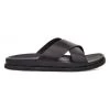 UGG Wainscott Leather Slides For Men Black