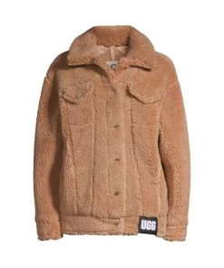 UGG Frankie Faux Shearling Trucker Jacket Camel -UGG Online Shop unnamed file 1147
