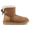 UGG Mini Bailey Bow II Suede Ankle Boots Chestnut