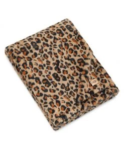 UGG Juno Leopard-Print Faux Fur Throw