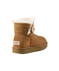 UGG Mini Bailey Button Sheepskin-Lined Suede Ankle Boots Chestnut -UGG Online Shop unnamed file 1292