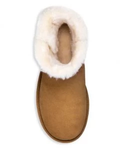 UGG Mini Bailey Button Sheepskin-Lined Suede Ankle Boots Chestnut -UGG Online Shop unnamed file 1294