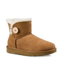 UGG Mini Bailey Button Sheepskin-Lined Suede Ankle Boots Chestnut -UGG Online Shop unnamed file 1295