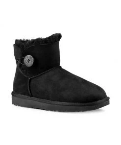 UGG Mini Bailey Button Sheepskin-Lined Suede Ankle Boots Chestnut -UGG Online Shop unnamed file 1296