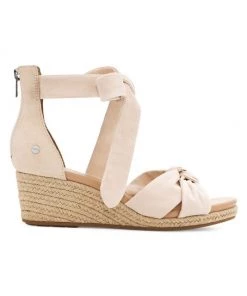 UGG Yarrow Suede Espadrille Wedge Sandals