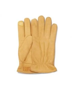 UGG 3 Point Leather Suede Gloves For Men Chestnut -UGG Online Shop unnamed file 1310