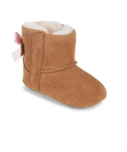 UGG Baby Girl's Jesse Bow II Suede Booties For Kids