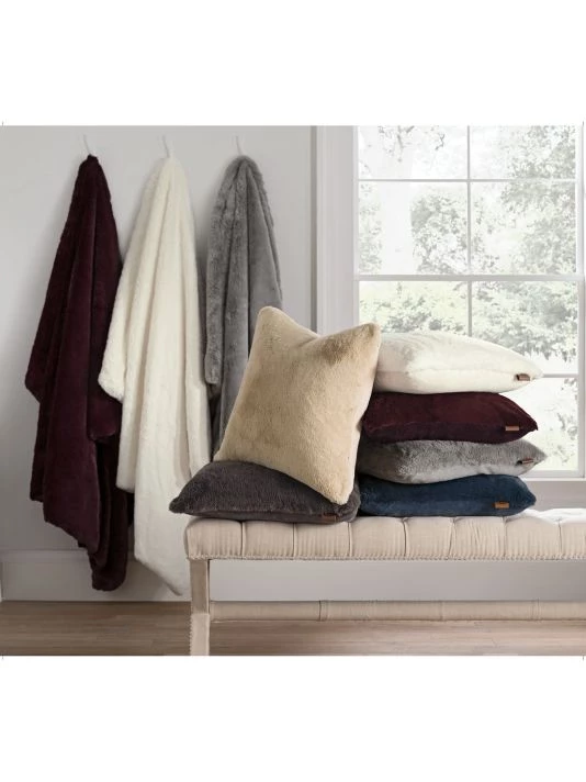 UGG Euphoria Faux Fur Down Pillow Snow 2 UGG Euphoria Faux Fur Down Pillow Snow - Image 2