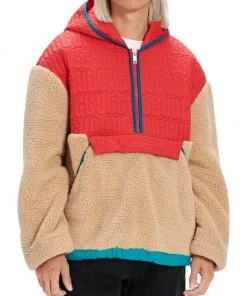 UGG Iggy Sherpa Half Zip Pullover For Men