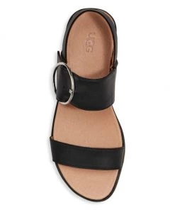 UGG April Leather Espadrille Platform Sandals Black 12 UGG April Leather Espadrille Platform Sandals Black -UGG Online Shop unnamed file 1409