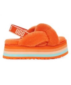 UGG Disco Knot Shearling Sandals Mandarin -UGG Online Shop unnamed file 1427