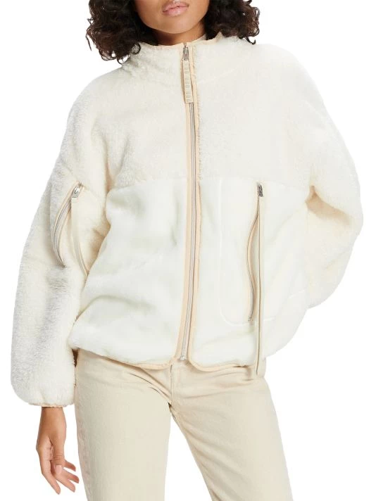 UGG Marlene Faux Shearling Jacket Black 4 UGG Marlene Faux Shearling Jacket Black - Image 4