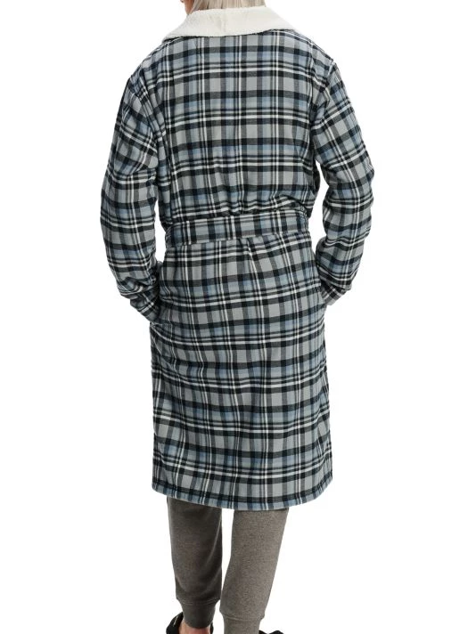 UGG Kalib Plaid Robe For Men 3 UGG Kalib Plaid Robe For Men - Image 3