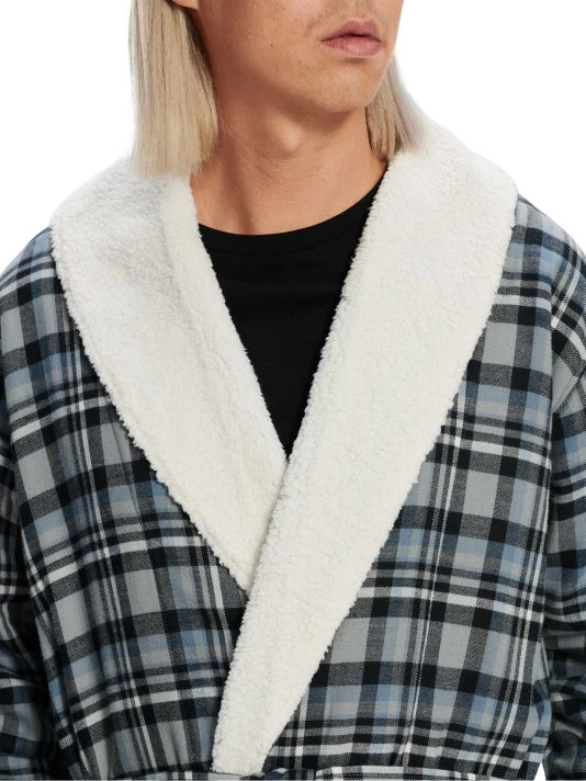 UGG Kalib Plaid Robe For Men 4 UGG Kalib Plaid Robe For Men - Image 4