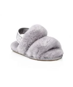 UGG Little Kid's And Kid's Oh Yeah Fur Slingback Slippers For Kids Key Lime