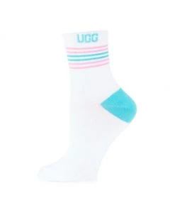 UGG Teslin Stripe Cotton-Blend Quarter Socks Rainbow