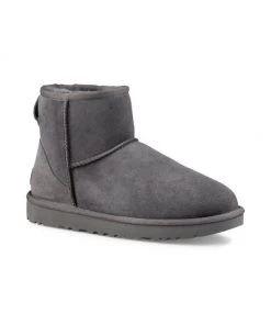 UGG Classic Heritage Mini II Sheepskin-Lined Suede Boots Grey -UGG Online Shop unnamed file 15