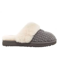 UGG Cozy Sheepskin-Lined Knit Slippers