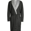 UGG Heritage Comfort Robinson Double-Knit Robe For Men Grey Heather