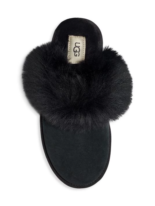 UGG Scuff Sis Dyed Sheepskin Slippers Black 5 UGG Scuff Sis Dyed Sheepskin Slippers Black - Image 5