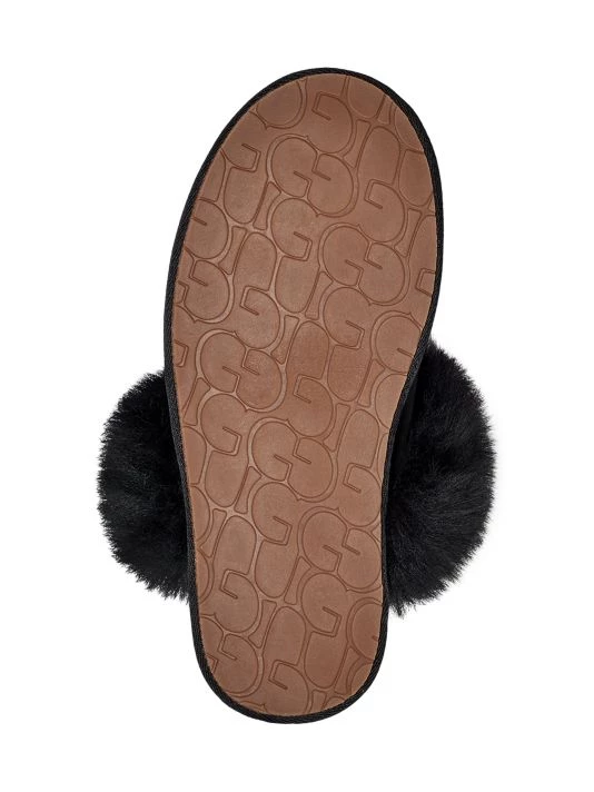 UGG Scuff Sis Dyed Sheepskin Slippers Black 6 UGG Scuff Sis Dyed Sheepskin Slippers Black - Image 6