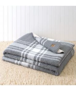 UGG Hailey Plaid Plush Throw Blanket Seal -UGG Online Shop unnamed file 253