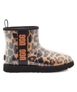 UGG Classic Clear Mini Panther-Print Boots