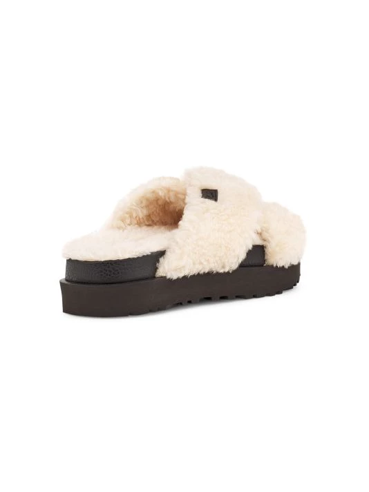UGG Fuzz Sugar Cross Silde Sandals 3 UGG Fuzz Sugar Cross Silde Sandals - Image 3