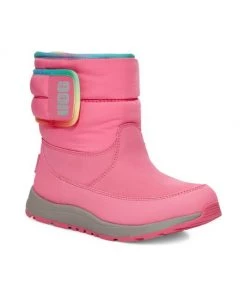 UGG Girl's Toty Leather & Dyed Sheepskin Boots For Kids