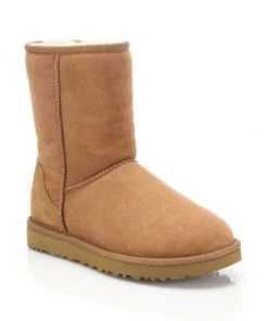 UGG Classic Short II Sheepskin-Lined Suede Boots Chocolate -UGG Online Shop unnamed file 4