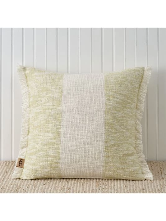 UGG Finch Heathered Stripe Pillow Snow Lemon 5 UGG Finch Heathered Stripe Pillow Snow Lemon - Image 5