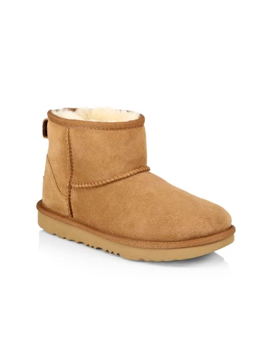 UGG Girl's Classic Mini II Sheepskin Boots For Kids Chestnut 3 UGG Girl's Classic Mini II Sheepskin Boots For Kids Chestnut - Image 3