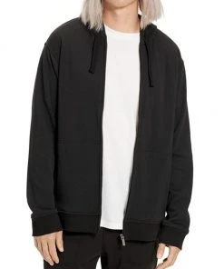 UGG Gordon Faux Fur-Lined Hoodie For Men Black -UGG Online Shop unnamed file 447