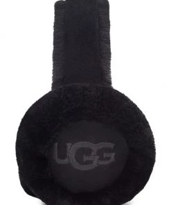 UGG Sheepskin Embroidered Logo Earmuffs Chestnut