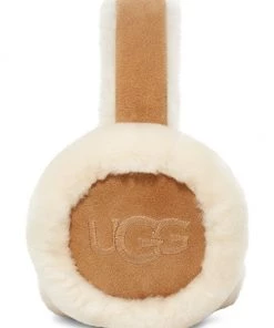 UGG Sheepskin Embroidered Logo Earmuffs Chestnut -UGG Online Shop unnamed file 587