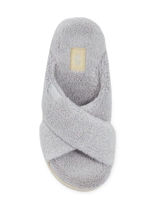 UGG Fuzz Sugar Cross Slides Banana Pudding 5 UGG Fuzz Sugar Cross Slides Banana Pudding - Image 5