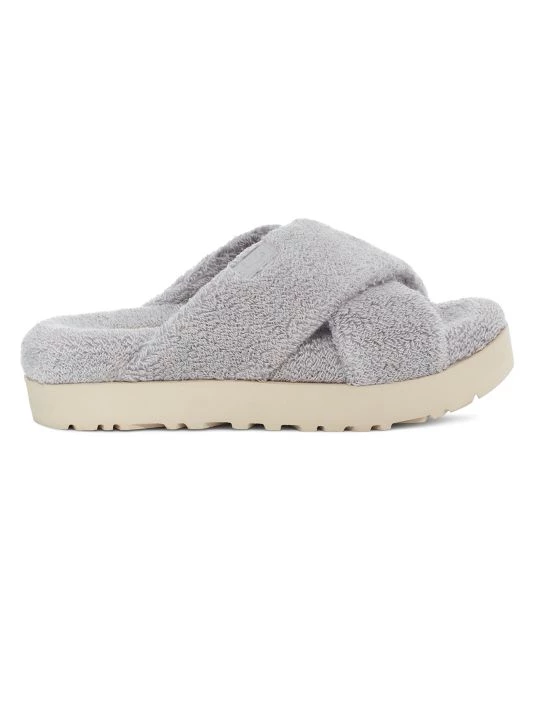 UGG Fuzz Sugar Cross Slides Banana Pudding 6 UGG Fuzz Sugar Cross Slides Banana Pudding - Image 6