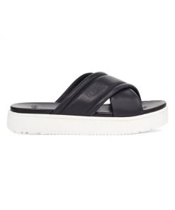 UGG Zayne Crossband Leather Slippers Tan