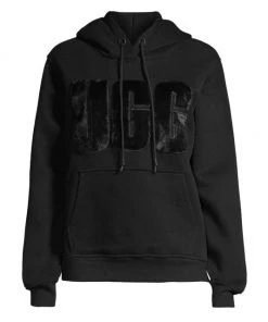 UGG Rey Fuzzy Logo Pullover Hoodie Black 5 UGG Rey Fuzzy Logo Pullover Hoodie Black -UGG Online Shop unnamed file 651
