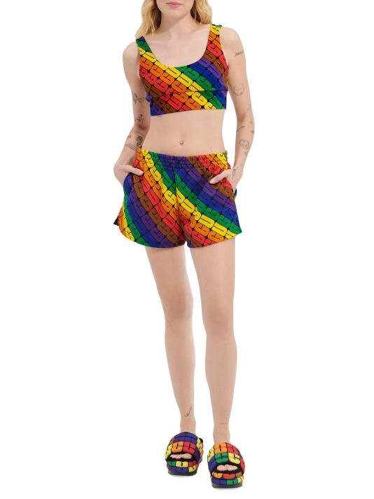 UGG Noni Pride Cotton Fleece Shorts 2 UGG Noni Pride Cotton Fleece Shorts - Image 2