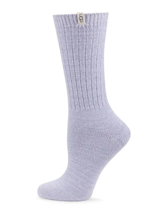 UGG Rib-Knit Slouchy Crew Socks Salmon Pink Flamenco 5 UGG Rib-Knit Slouchy Crew Socks Salmon Pink Flamenco - Image 5