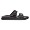 UGG Wainscott Leather Buckle Slides For Men Cognac