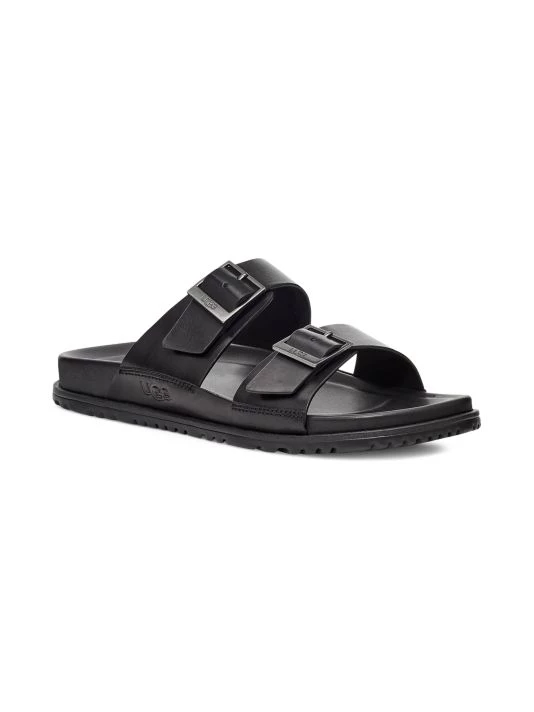 UGG Wainscott Leather Buckle Slides For Men Cognac 2 UGG Wainscott Leather Buckle Slides For Men Cognac - Image 2