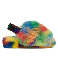 UGG Fluff Yeah Pride Slingback Sandals