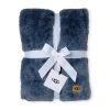 UGG Lanai Faux Fur Throw Chambray