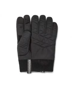 UGG Quilted Nylon & Faux Fur Gloves For Men